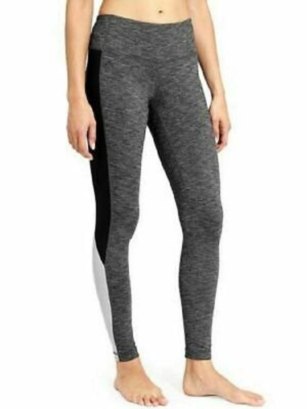 Athleta Women's Size XS Gray Black Colorblock Revelation Tight Athletic Leggings